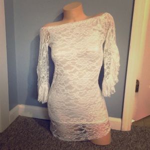 Off Shoulder Lace Dress